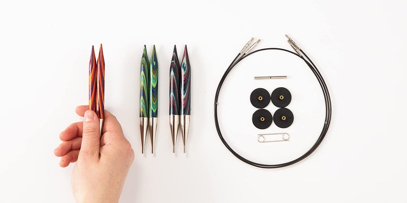 KnitPicks Knit Picks Options Wood Interchangeable Knitting Needle Set: Bulky Edition (Mosaic) - Image 2